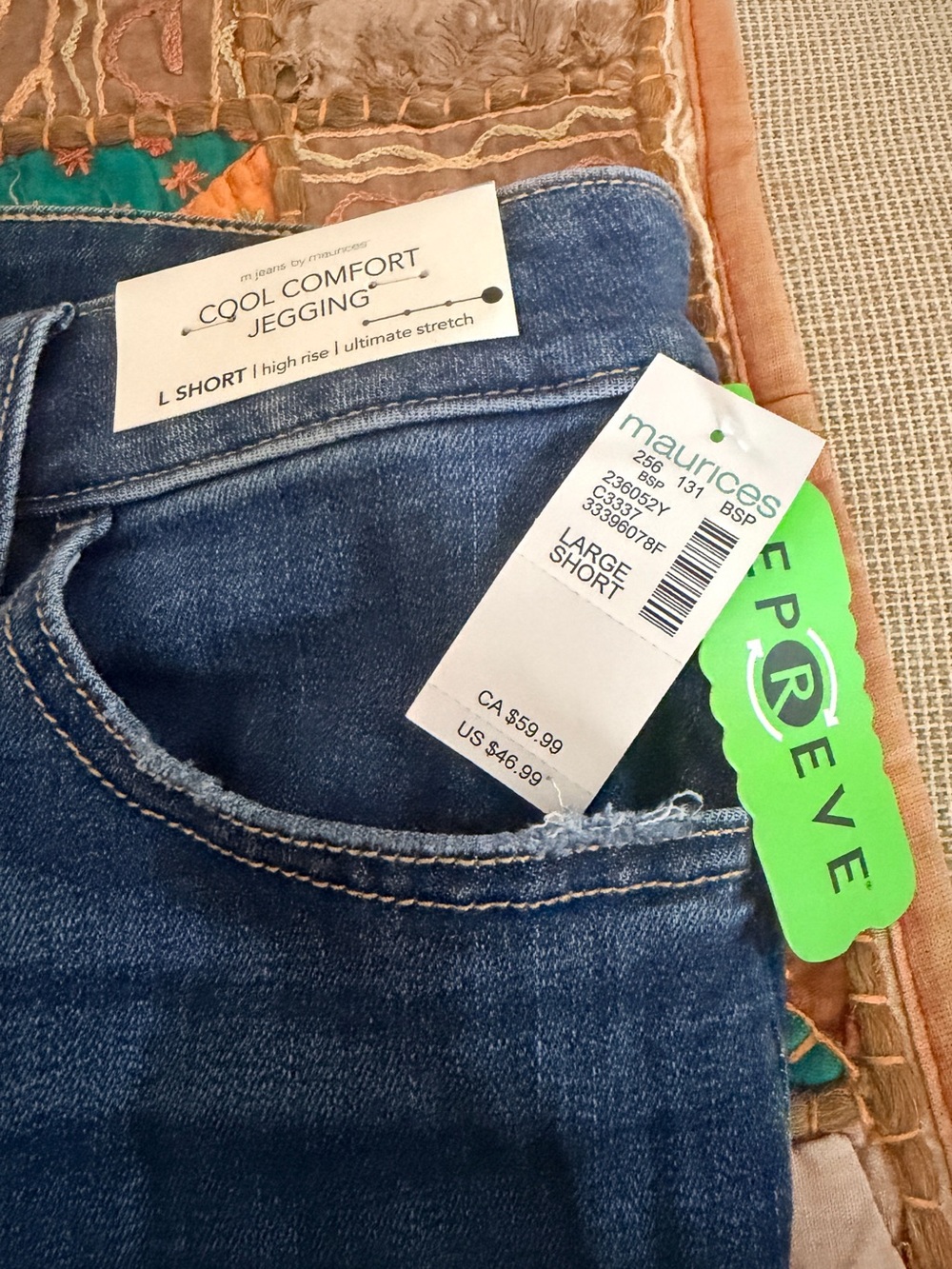 Maurices Blue Cool Comfort Jeggings